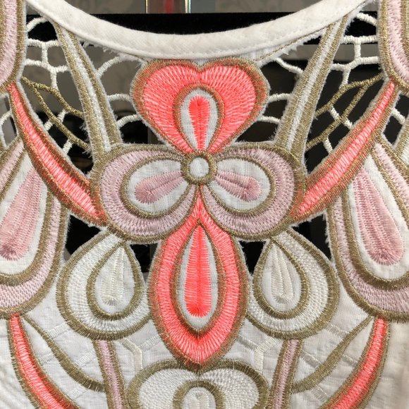 LILLY PULITZER White Floral Pique Logan Dress - Picture 2 of 8